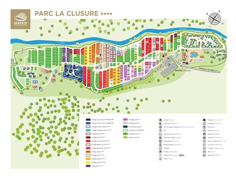 parc la clusure plattegrond|Camping Sandaya Parc La Clusure